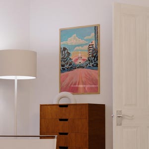 Vintage Austin Texas Travel Poster: Giclée Art Print