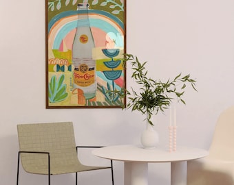 Topo Chico Art Print: Austin Texas, Mid-Century Modern Decor