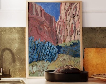 Impresión del Cañón de Santa Elena: Póster de viaje al Parque Nacional Big Bend, Texas