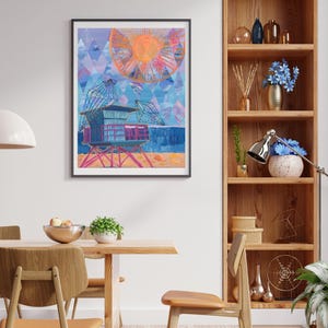 California Lifeguard Collage Print: Retro Beach Decor image 3