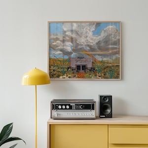 Terlingua Texas Vintage Wandkunst Poster | Retro Big Bend Nationalpark Reisemalerei | Midcentury Modern Western Print für große Wände
