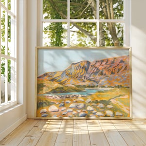 Big Bend Texas Nationalpark Kunstdruck | Western Landschaft Wanddekor | Cowboy Wüste Marfa Wanddekor | Vintage Reiseplakat