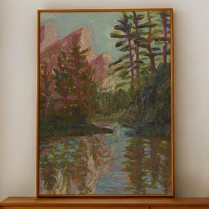 Yosemite National Park Print: Vintage Retro Landscape Art