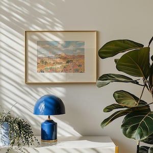 Pastel Desert Landscape Print: Mid-Century Modern Western Art image 4