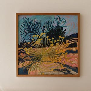 Chamisa Plant Art Print: Southwestern Desert Botanical Poster