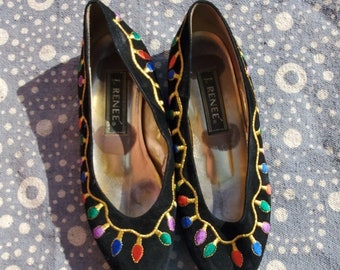 j renee shoes gold