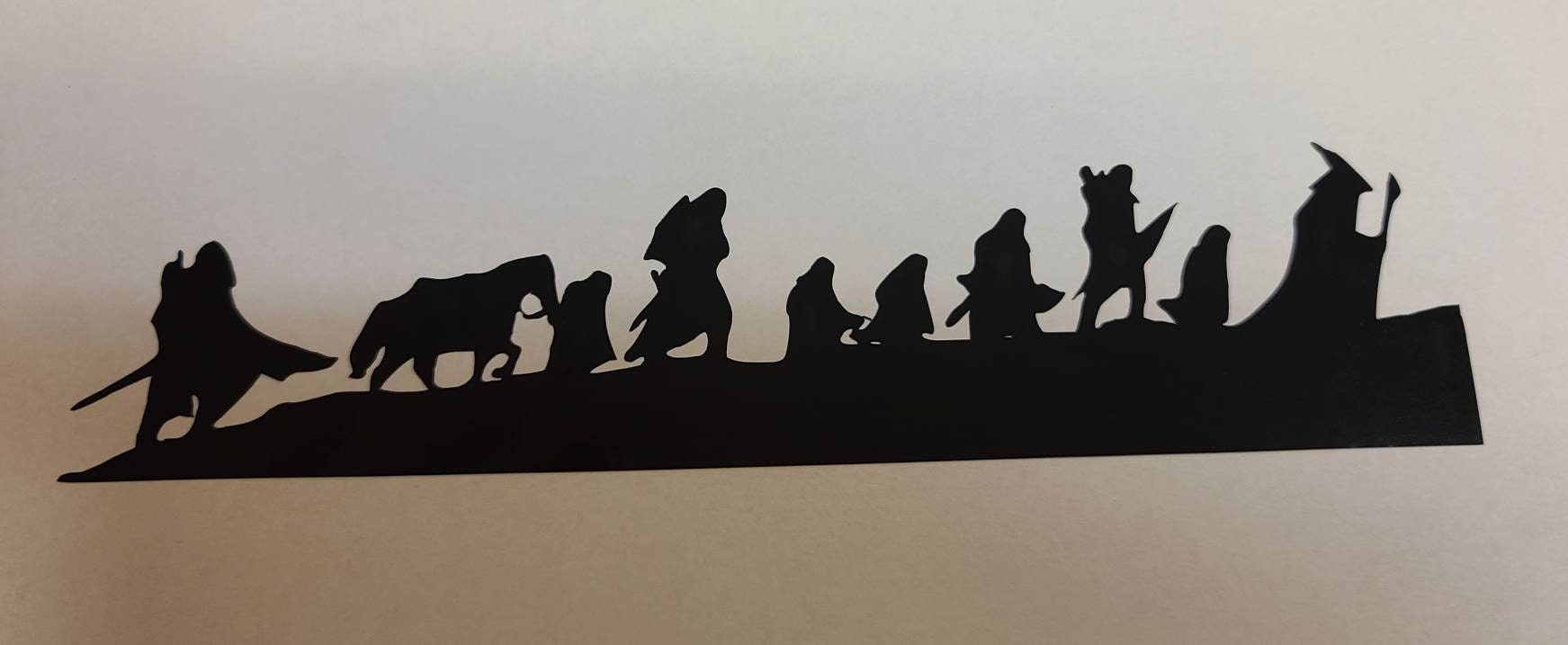 Fellowship of the Rings Vinyl Decal