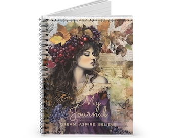 Tuscan woman, Nature Lover's Journal, Spiral Notebook - Ruled Line