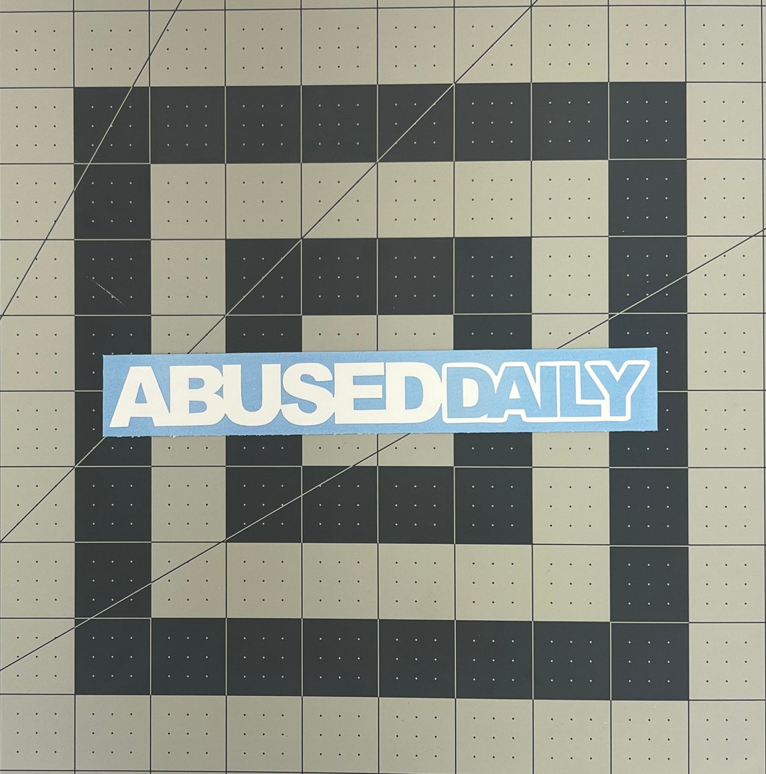Abused Daily JDM Funny Sticker Decal - Etsy