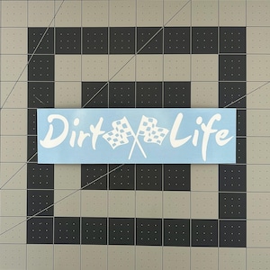 Dirt Life v1 Racing Race Car Late Model Modified Sticker Decal