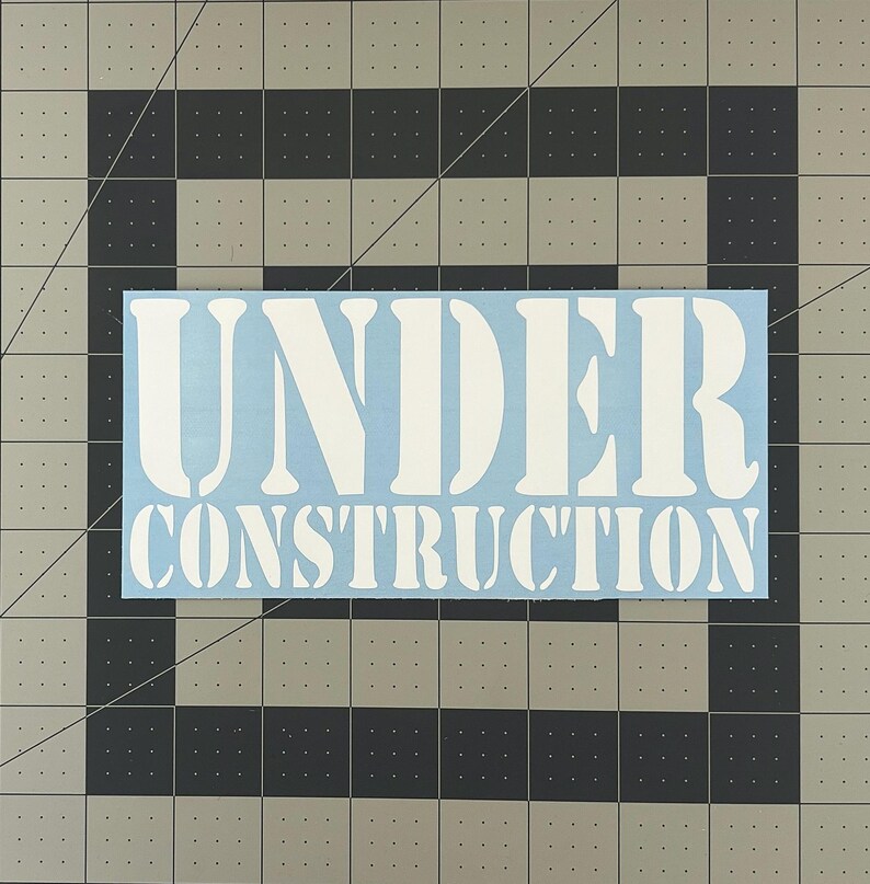 Under Project Sticker Under Construction JDM Project Car Funny Sticker Decal - Etsy