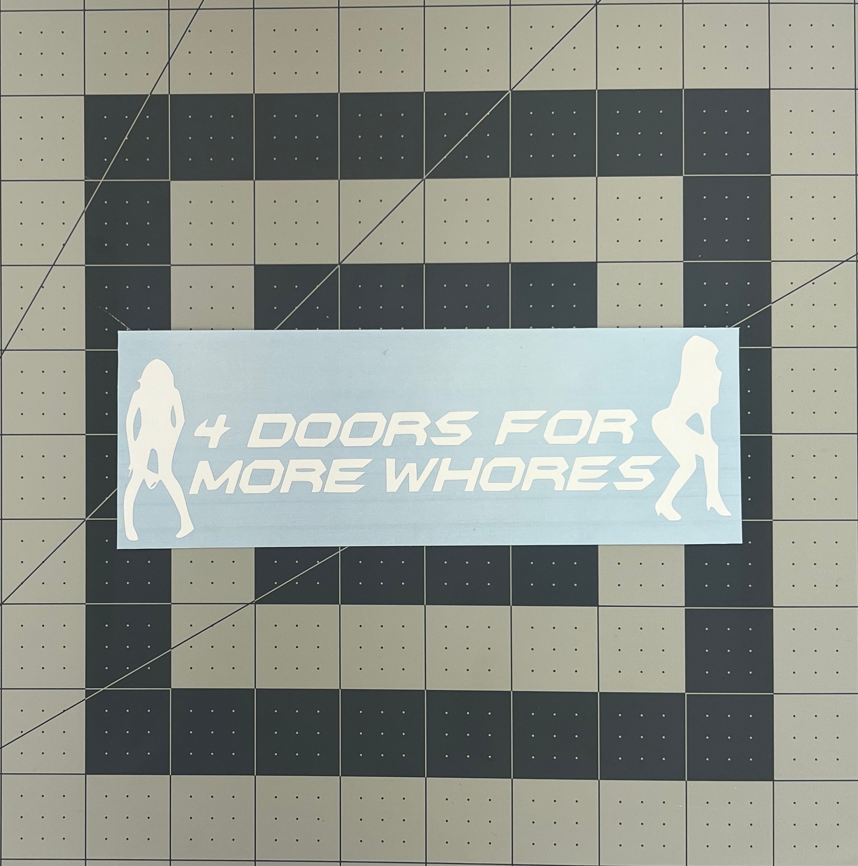 Buy 4 Doors For More Whores Jdm Japanese 3 Decal Sticker Online