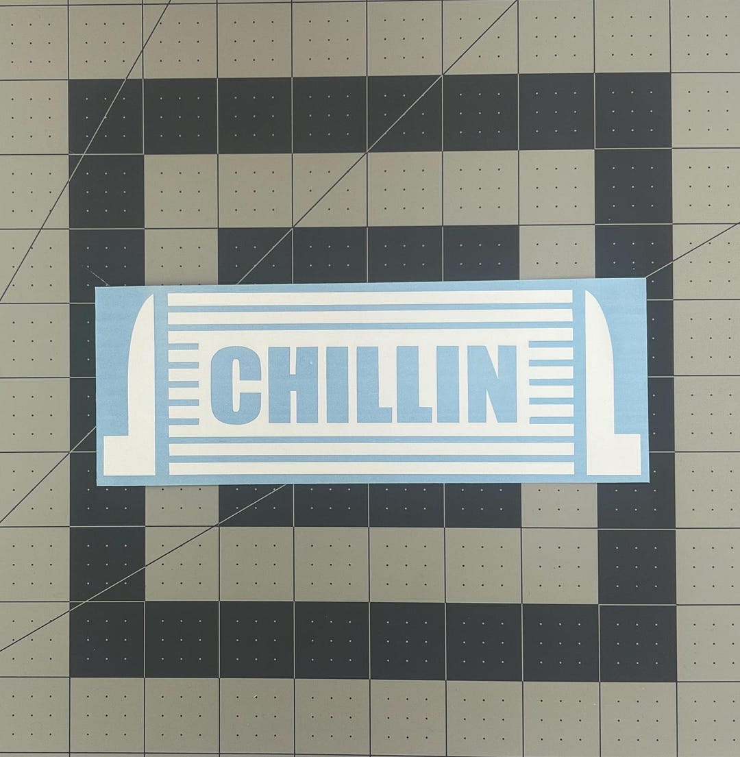 Chillin' V1 Turbo Boosted Intercooler JDM Funny Sticker Decal - Etsy