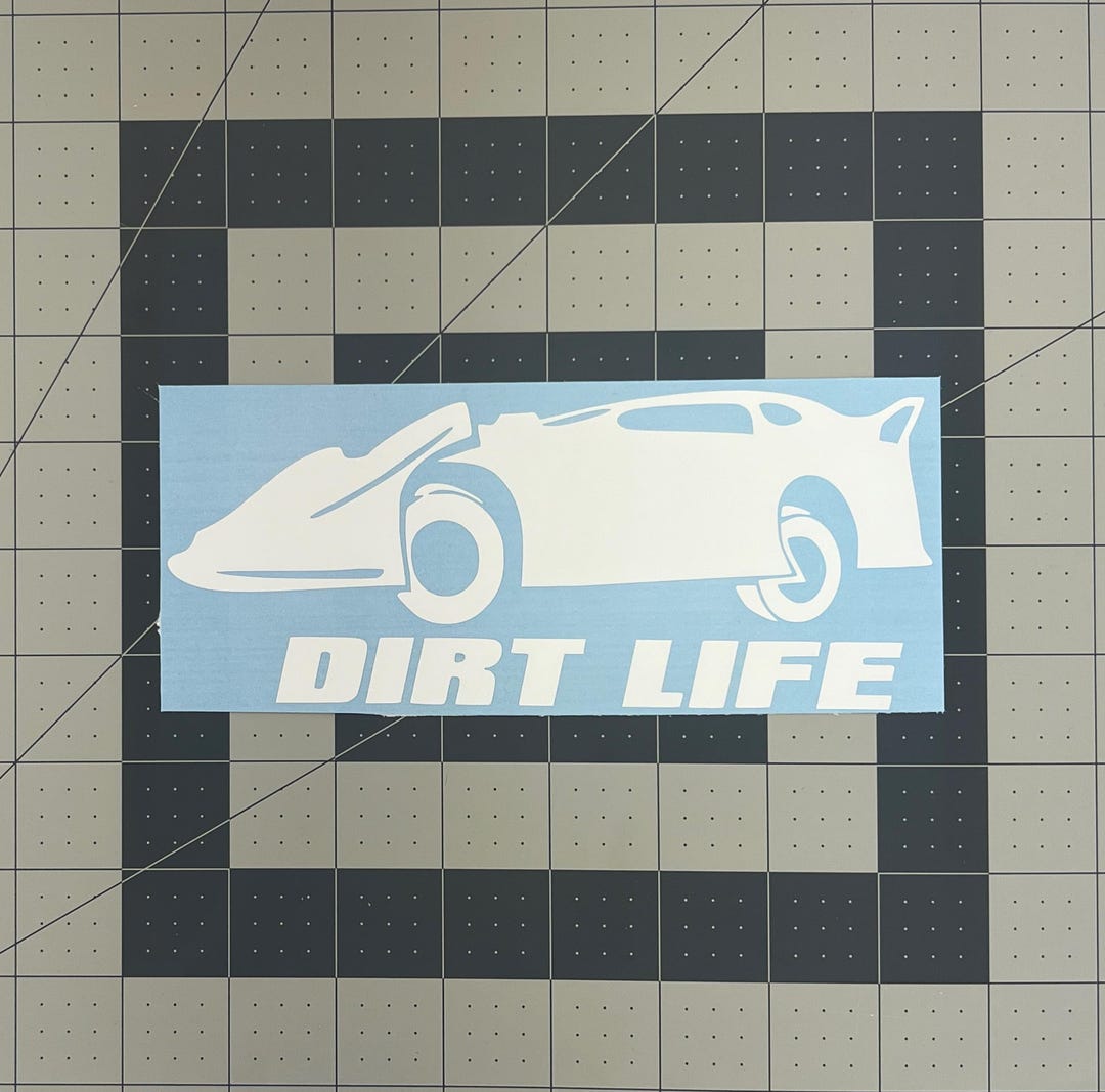 Dirt Life V2 Late Model Dirt Track Racing Race Car Sticker Decal Etsy