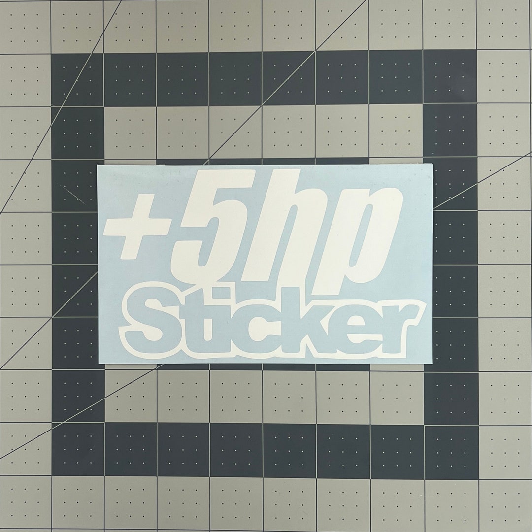 5 Horsepower +5 HP JDM Funny Sticker Decal - Etsy