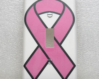 Breast cancer light switch cover