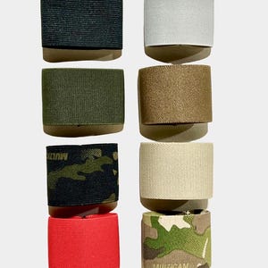 Correia de retenção, faixa de estilingue, correia de estilingue. Elástico de 2 polegadas, Multicam, Multicam Preto, Verde OD, FDE, Coyote, Vermelho, Cinza