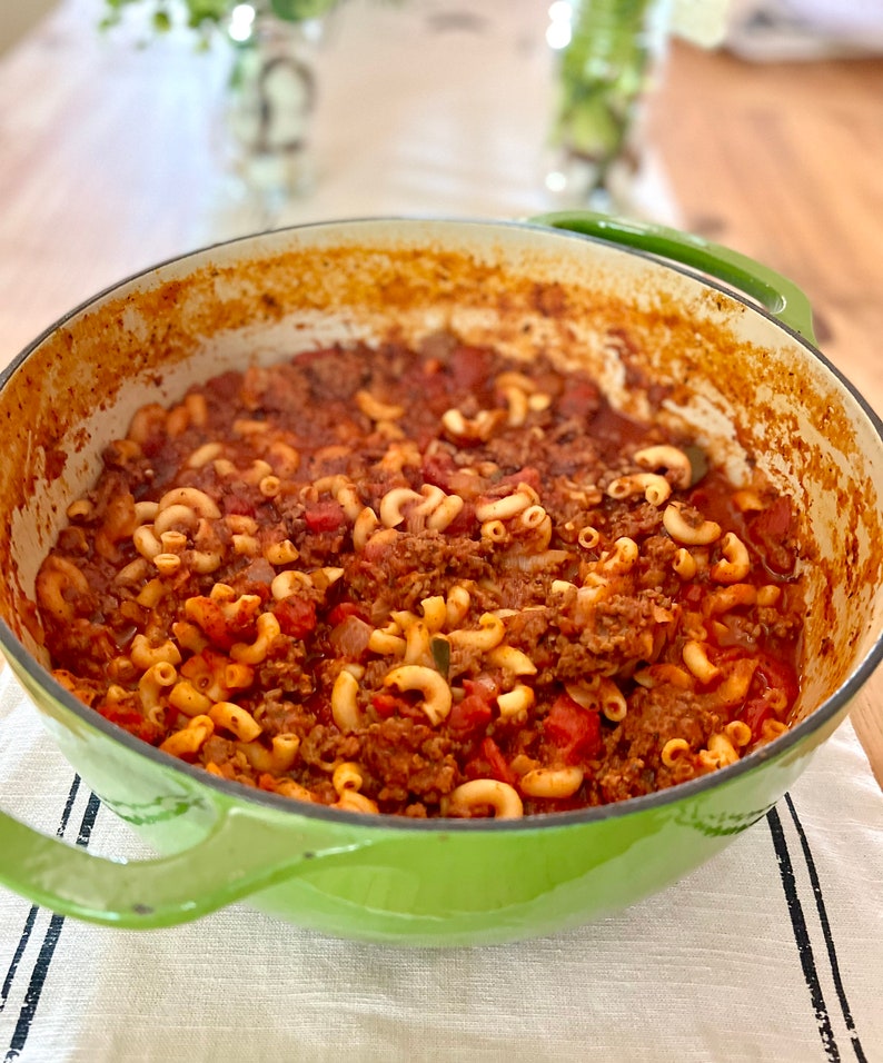 Dutch Oven Goulash Recipe Homemade Goulash Soup Hungarian Etsy