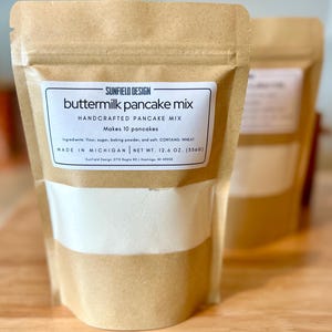 Buttermilk Pancake Mix, Handcrafted Pancake Mix, Gourmet Pancake Mix, Birthday Gift Baking Mix, Christmas Gift Baking Mix
