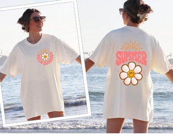 Hello Summer T-Shirt, Hello Summer for Women Shirt, Hello Summer Floral Shirt, Floral Summer Shirt, Floral Summer Women Outfit
