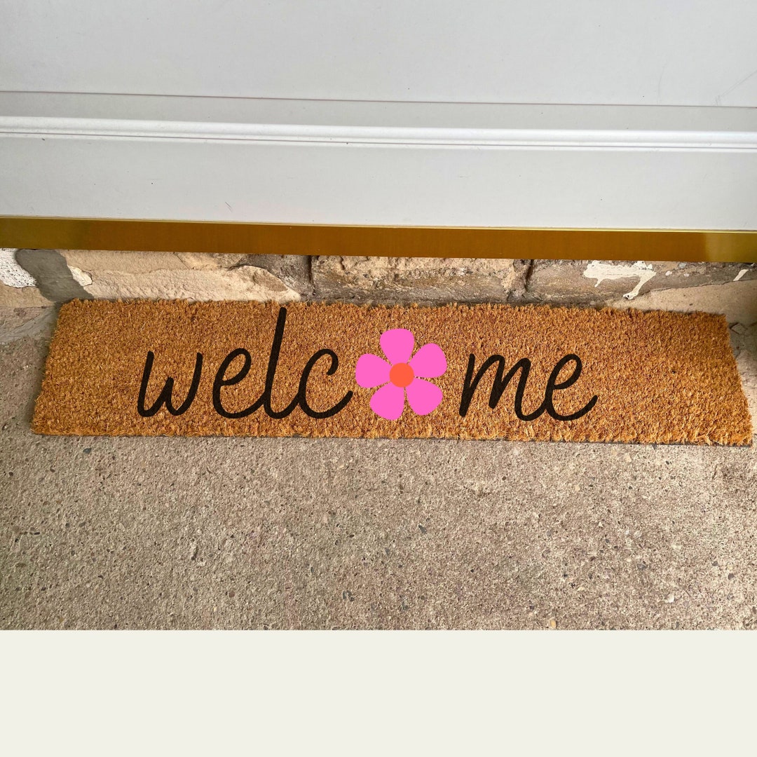 Daisy Mini Doormat Doormat Skinny Doormat Small Etsy