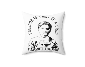 Harriet Tabman Kissen, Freiheits-Zitat-Wurfkissen, schwarze Geschichtsdekor