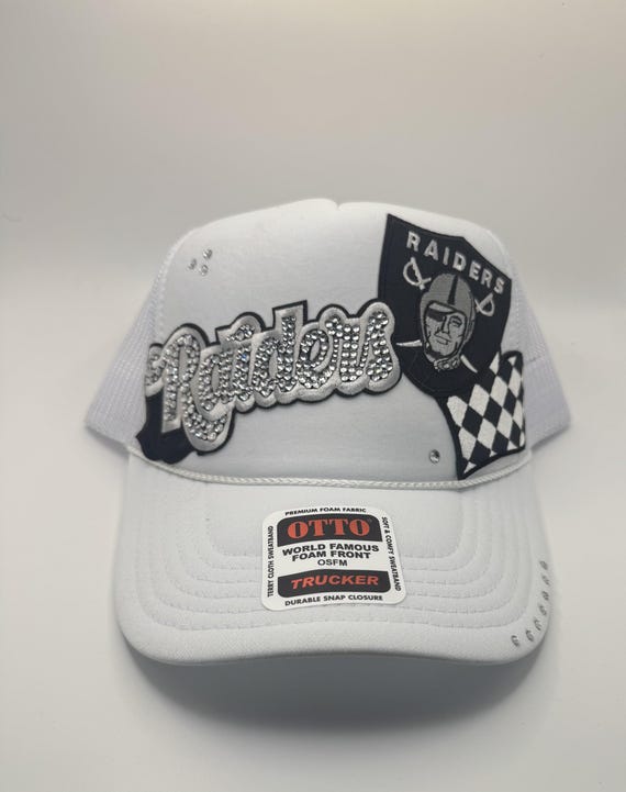 Custom Raiders Gray Embellished Hat Las Vegas Raiders Black Sugar Skull Gray UV New Era 9FIFTY  main image 3