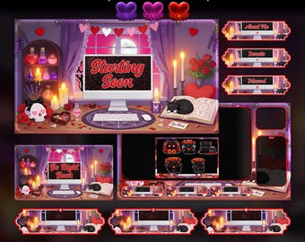 Cozy Cat Overlay Animated Stream Package: Twitch , YouTube, Kick | Cat Overlays