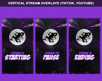 Moonrise Gear Animated TikTok Stream Overlay Package : TikTok Overlays (Digital Download)