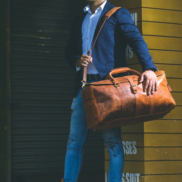 Shop Leather Duffle Bag Etsy