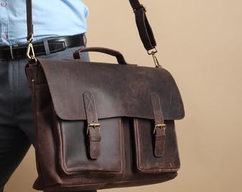 手作りのレザーメッセンジャーバッグ 職人手作りヌメ革 メンズバッグ ショルダーバッグ メッセンジャー