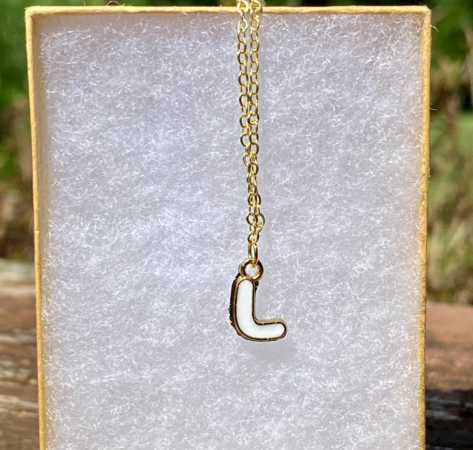 Bubble Letter Charm Bracelet Etsy