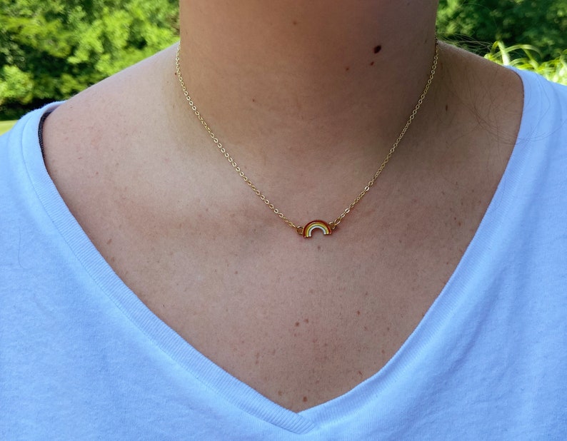 Rainbow Charm Necklace