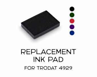 Replacement Ink for Trodat 4929 Replacement Pad Ink for Stamps Black Ink Red Ink Green Ink, Blue Ink, Self-Inking Stamp