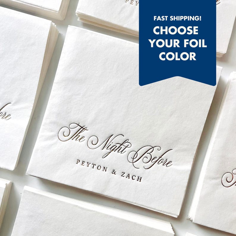 a pile of folded paper with the words, choose your foil color