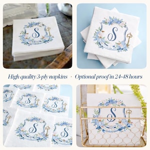 Personalized Bridal Shower Napkin