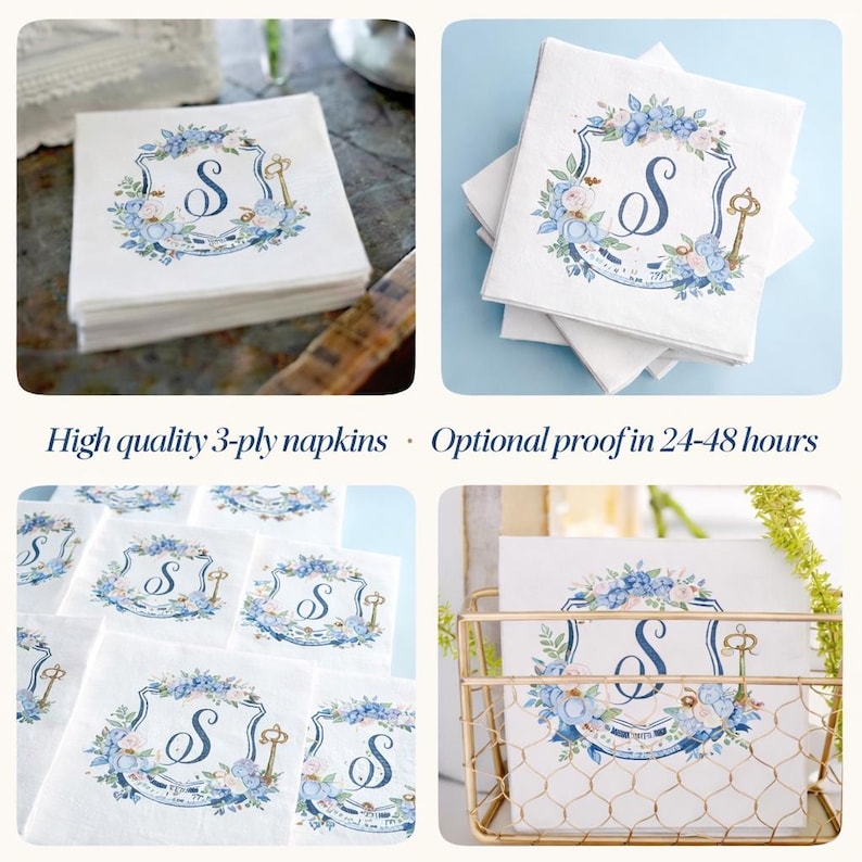 Personalized Bridal Shower Napkin