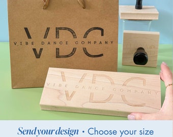 Business Logo Stamp Extra Large Custom Rubber Stamp 3" 4" 5" 6" 7" 8" 9" 10" 11" Personalized Farmers Market Branding Stamp Small Business