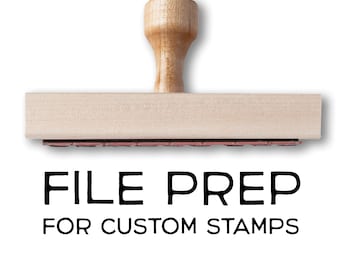 File Design Service for Custom Logo Stamps or Personalized Embossers