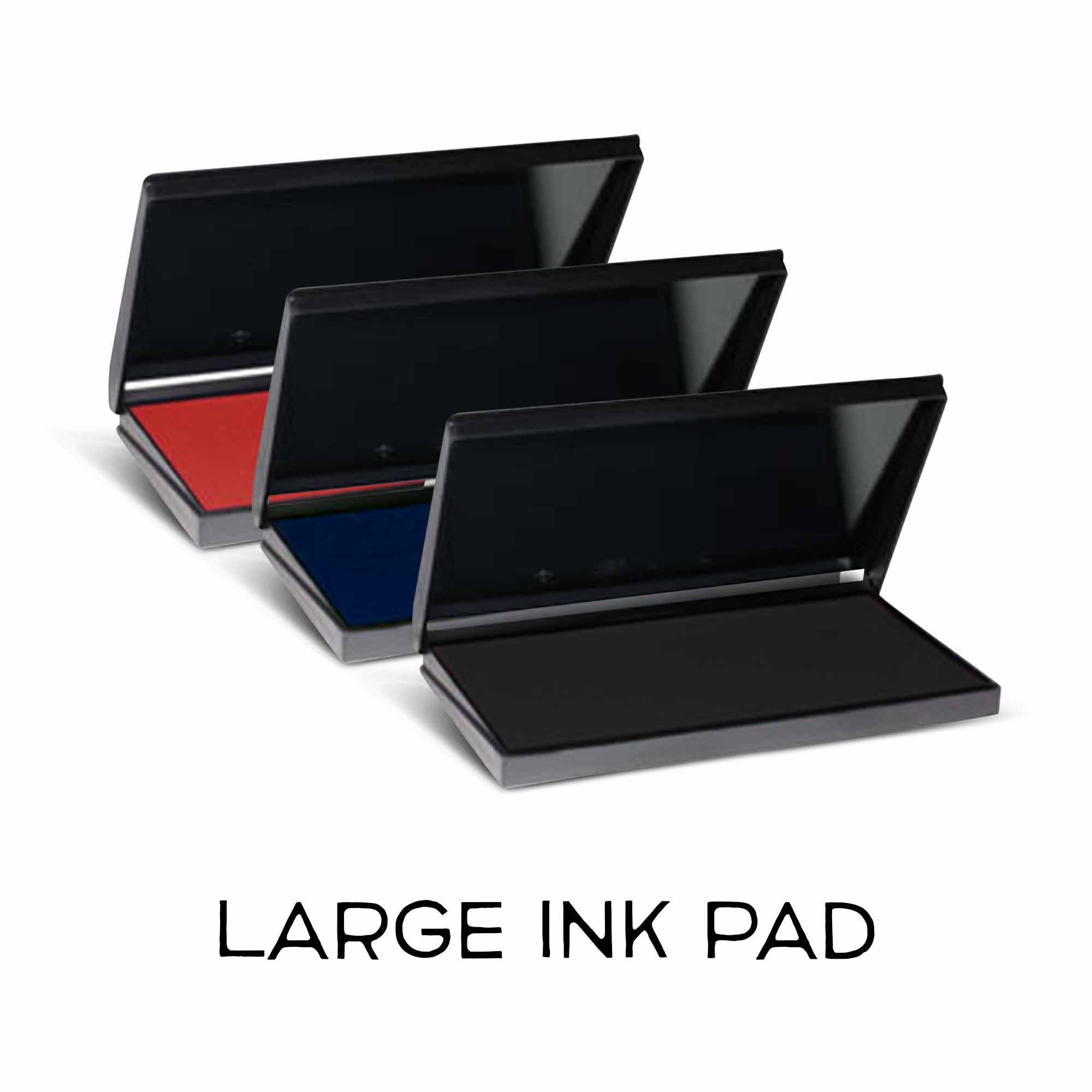 BLACK High Quality Stamp Ink Pad Artés, Ink Pad Big, Ink Pad Small