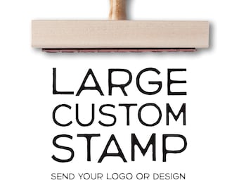 Large Custom Stamp Small Logo Stamp Personalized Small Business Packaging Stamp Self-Inking Stamp Large Invitation Stamps