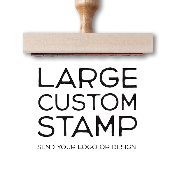 LARGE CUSTOM STAMPS or Small Custom Stamps | Personalized Small Business Packaging Stamps | Self-Inking Stamp | Large Invitation Stamps