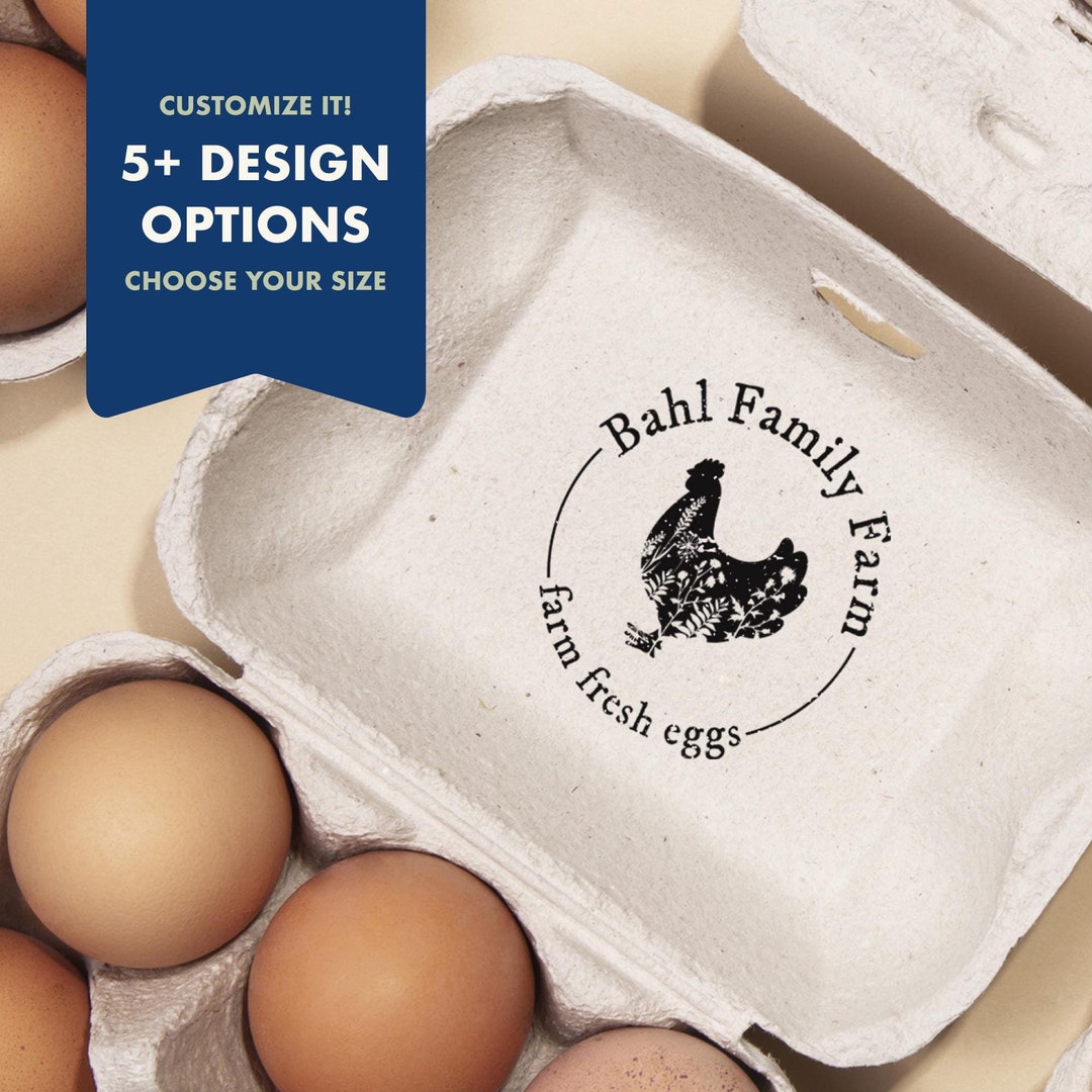 Egg Stamp, Custom Egg Stamp, Egg Labels, Chicken Egg Stamp, Mini Egg