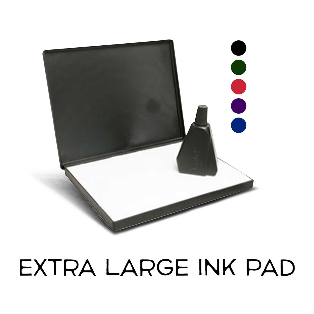 Extra Large Ink Pad Ink Pad for Stamps Large Black Ink Pad Black Ink