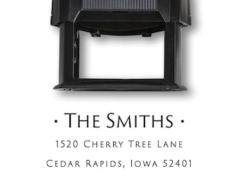 Custom Wedding Address Stamp Self-Inking Wedding Stamp Housewarming Gift Modern Address Stamp