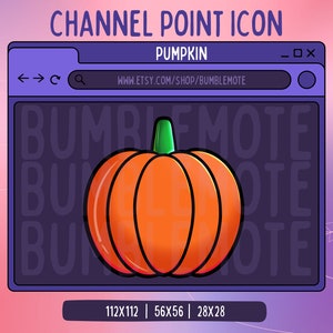 Pumpkin Channel Point Icon for Twitch
