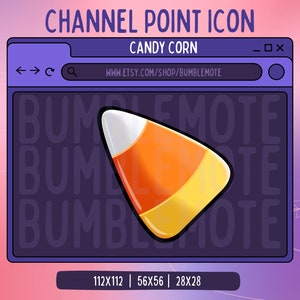 Candy Corn Channel Point Icon for Twitch