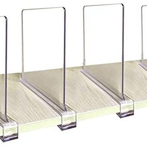 Acrylic Shelf Dividers for Closetswood Shelf Dividers 4 PCS - Etsy