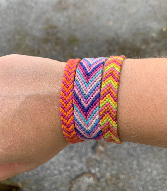 Customized Chevron Friendship Bracelet ankle Bracelet Etsy