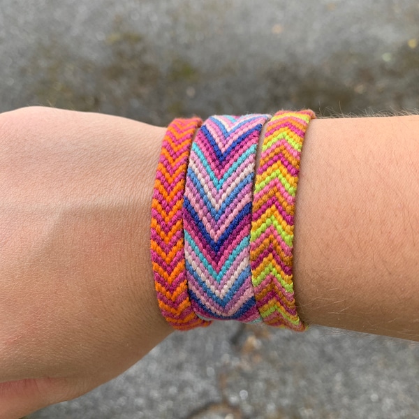 Customized Chevron Friendship Bracelet/Ankle Bracelet